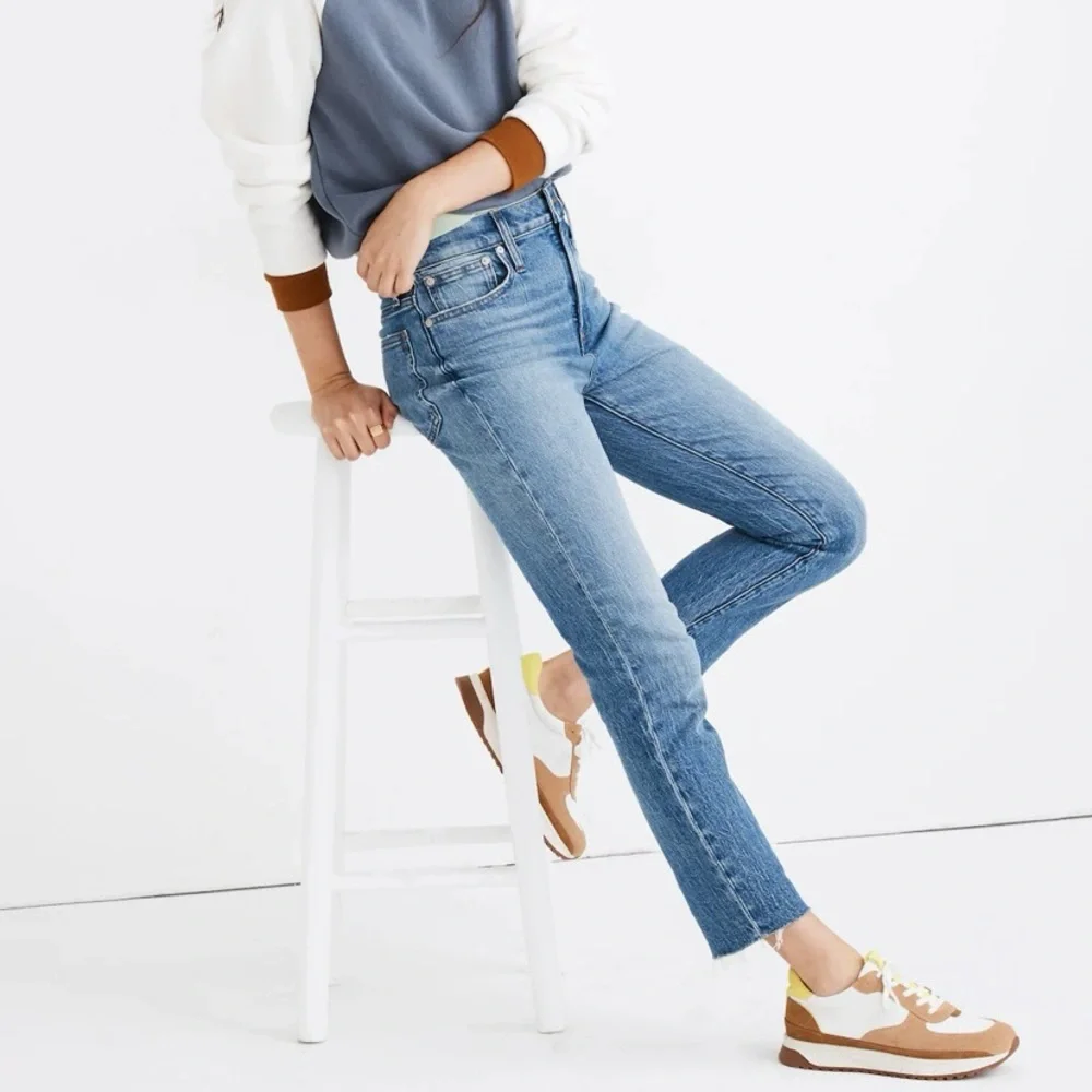 Madewell Perfect Vintage Jean Enmore Wash Raw Hem - Picture 1 of 11